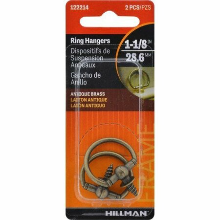 Hillman AnchorWire Antique Round Ring Hanger 2 pk, 10PK 122214